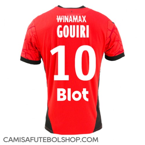 Camisa de time de futebol Stade Rennais Amine Gouiri #10 Replicas 1º Equipamento 2024-25 Manga Curta